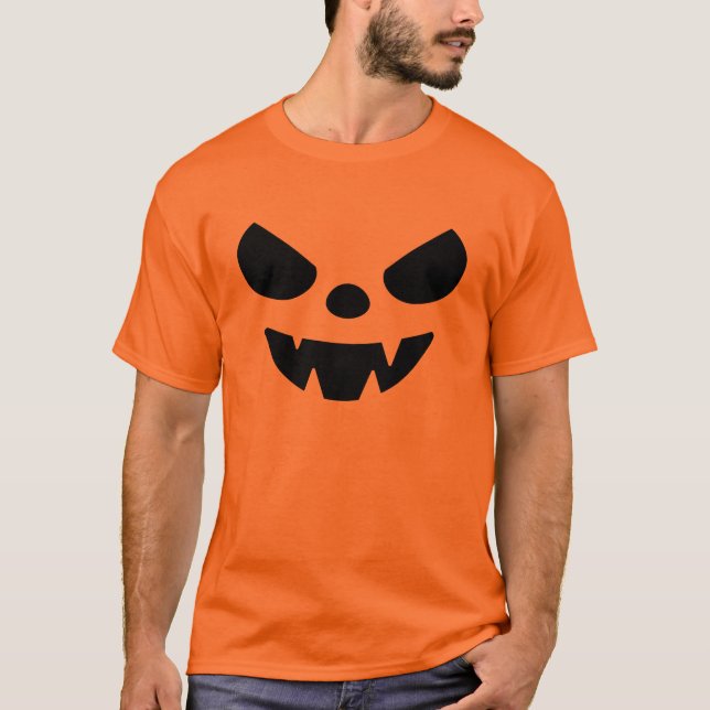 Funny Jack-o'-lantern Face  T-Shirt (Front)