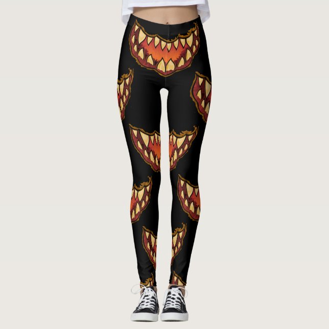 Funny Jack o'lantern Thunder_Cove Leggings (Front)