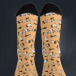 Funny Jack Russell Cartoon Socks<br><div class="desc">Funny Jack Russell Cartoon Socks</div>