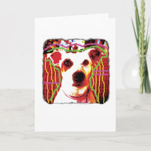 Funny Jack Russell Pop Art card for many uses