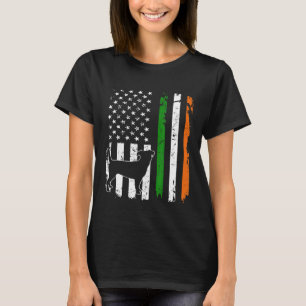 Funny Jack Russell Terrier American FLag Ireland D T-Shirt