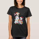 Funny Jack Russell Terrier Dog Xmas Snowman Lights T-Shirt<br><div class="desc">Funny Jack Russell Terrier Dog Xmas Snowman Lights Pajama</div>