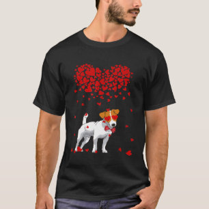 Funny Jack Russell Terrier Outfit Dog Lover Valent T-Shirt