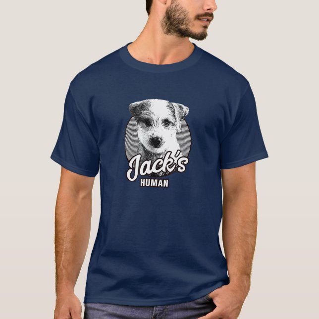 Funny Jack's Human Cute Dog Lover's Pet T-Shirt (Front)