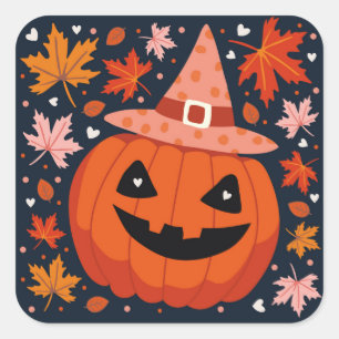 Funny Jack's skull. Square Sticker