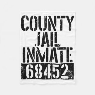 Funny Jail Inmate Prison Men Women Apparel Prisone Fleece Blanket