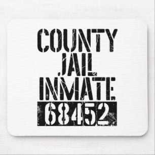 Funny Jail Inmate Prison Men Women Apparel Prisone Mouse Mat