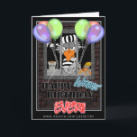Funny Jailbird Birthday card<br><div class="desc">A perfect card for someone's not-so-happy birthday behind bars!  Be sure to visit www.zazzle.com/jailbirdz to see the entire Jailbirdz collection!</div>