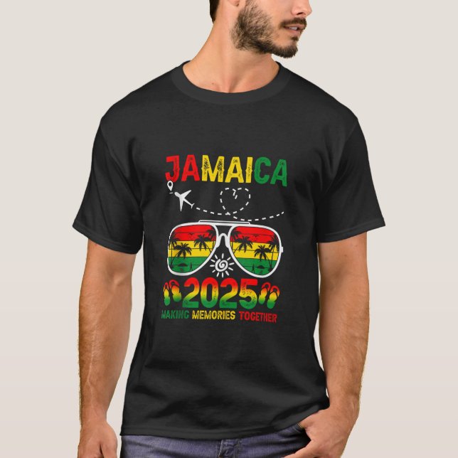 Funny Jamaica 2025 Making Memories Together Summer T-Shirt (Front)