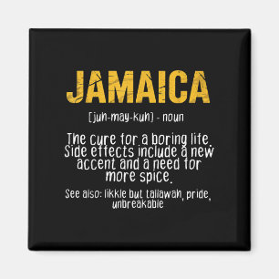 Funny Jamaica Definition Saying Jamaican Patois Hu Magnet