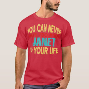 Funny Janet Personalized  First Name Joke Item Tan T-Shirt