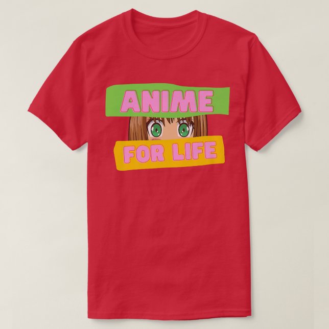 Funny Japanese Anime  Anime for Life  Japan Cultur T-Shirt (Design Front)