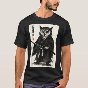 Funny japanese anime manga style samurai warrior T-Shirt