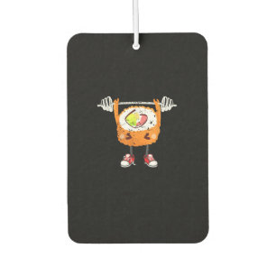 Funny Japanese Food Gym Weightlifting Gift T-Shirt Car Air Freshener