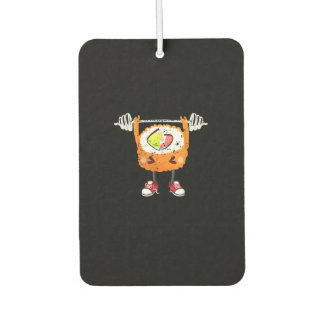Funny Japanese Food Gym Weightlifting Gift T-Shirt Car Air Freshener