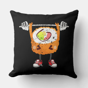 Funny Japanese Food Gym Weightlifting Gift T-Shirt Cushion