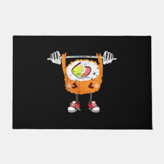 Funny Japanese Food Gym Weightlifting Gift T-Shirt Doormat