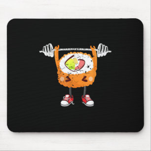 Funny Japanese Food Gym Weightlifting Gift T-Shirt Mouse Mat