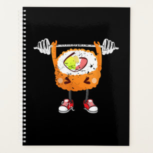 Funny Japanese Food Gym Weightlifting Gift T-Shirt Planner