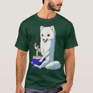 Funny Japanese Kawaii Ramen Noodles Arctic Fo T-Shirt