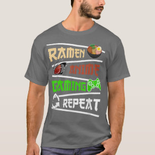 Funny Japanese Manga Anime Gaming Anime Ramen Game T-Shirt