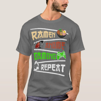 Funny Japanese Manga Anime Gaming Anime Ramen Game T-Shirt