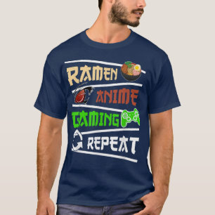 Funny Japanese Manga Anime Gaming Anime Ramen Game T-Shirt