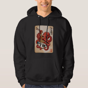 Funny Japanese Ramen Anime Hungry Kawaii Octopus Hoodie