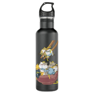 Funny Japanese Ramen Cats Kawaii 710 Ml Water Bottle