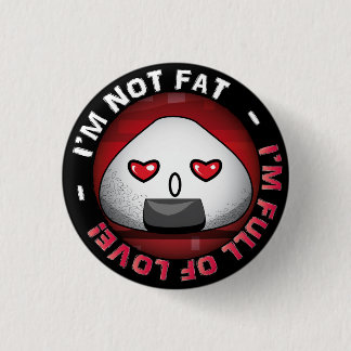 Funny japanese riceball 3 cm round badge