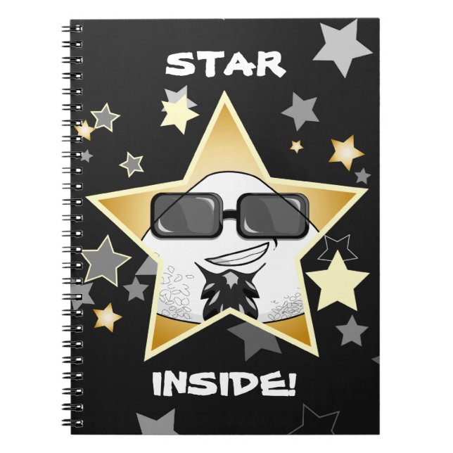 Funny Japanese Riceball Notebook (Front)