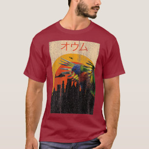 Funny Japanese Style Movie Poster Parrot Bird T-Shirt