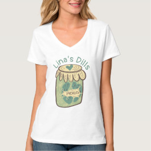 Funny Jar of Pickles Dill Green Food Lover T-Shirt