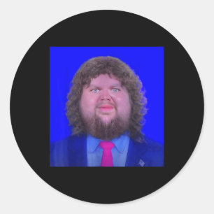 Funny Jd Vance Shirt Jd Vance Face Meme  Classic Round Sticker