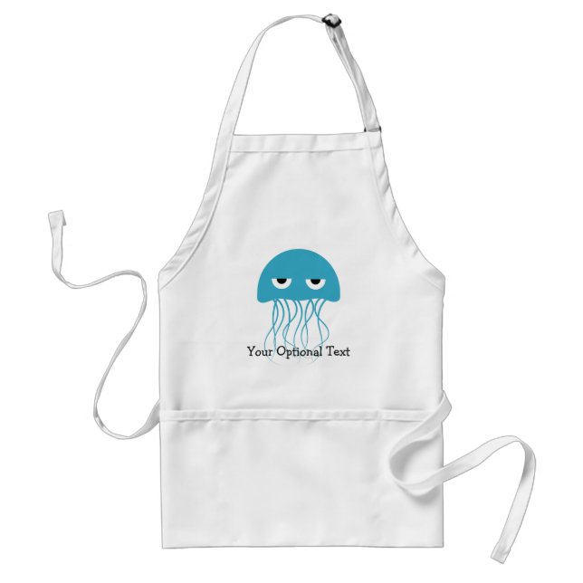 Funny Jellyfish custom aprons (Front)