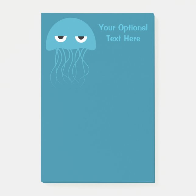 Funny Jellyfish Post-It notes (Front)