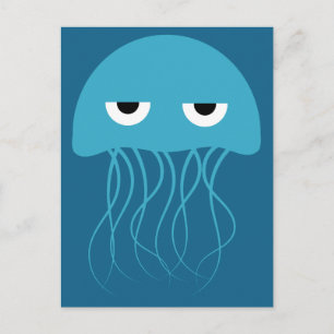 Funny Jellyfish postcard