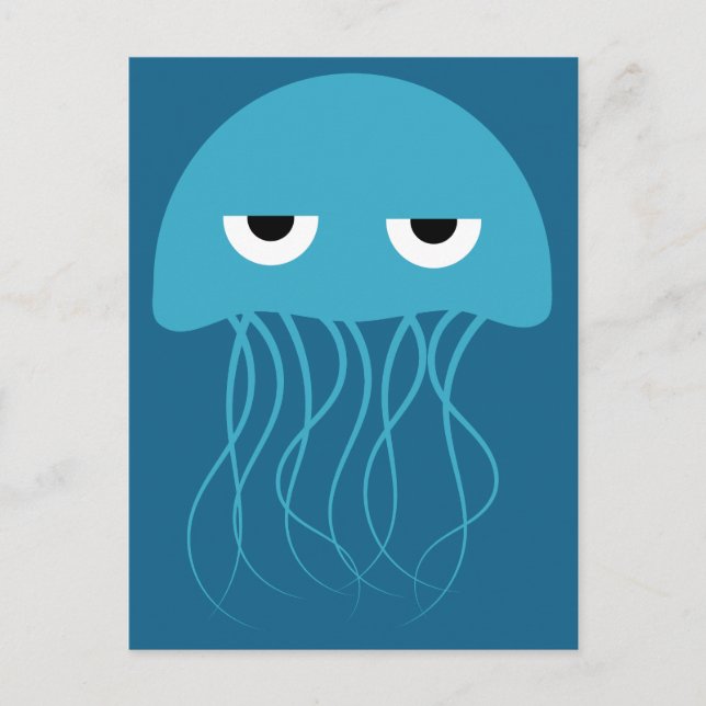 Funny Jellyfish postcard (Front)