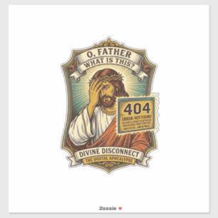 Funny Jesus 404 Error Web Developer Programmer Hum