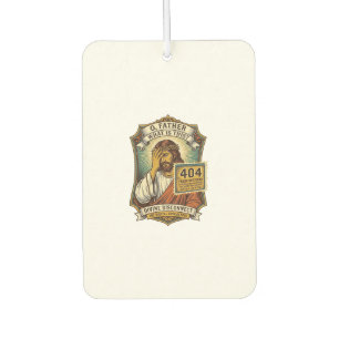 Funny Jesus 404 Error Web Developer Programmer Hum Car Air Freshener