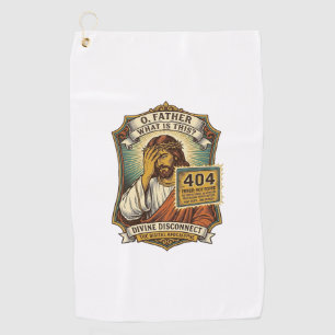 Funny Jesus 404 Error Web Developer Programmer Hum Golf Towel