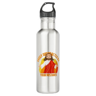 Funny Jesus 710 Ml Water Bottle