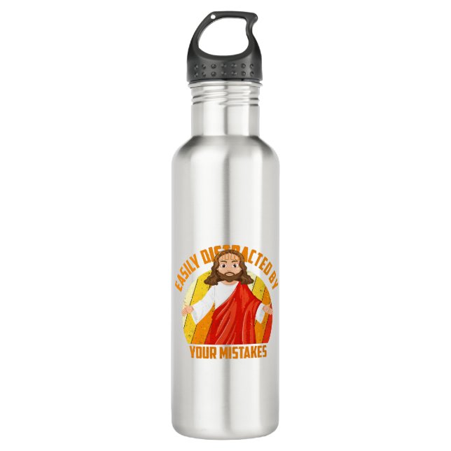 Funny Jesus 710 Ml Water Bottle (Front)