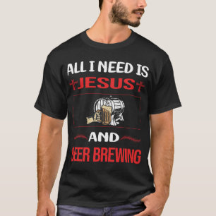 Funny Jesus Beer Brewing T-Shirt