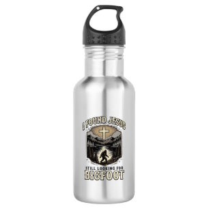Funny Jesus Bigfoot Vintage Christian Shirt 532 Ml Water Bottle