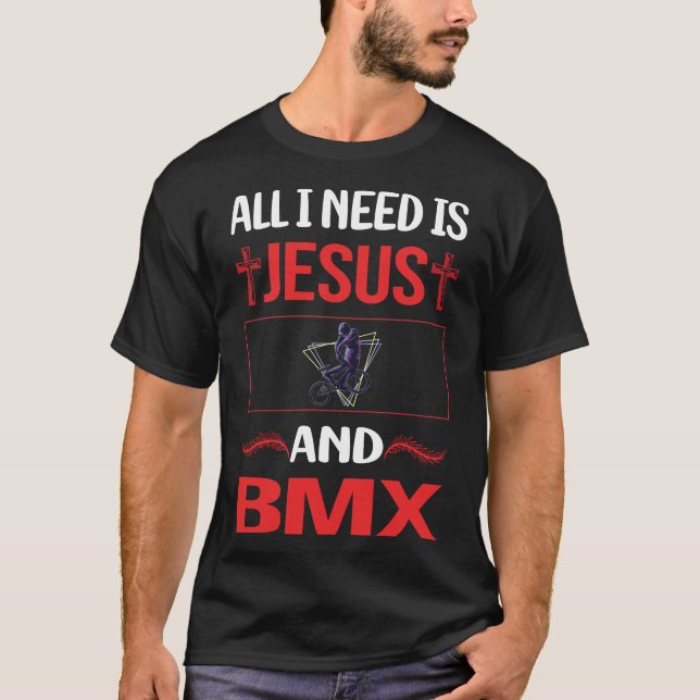 Funny Jesus BMX T-Shirt (Front)