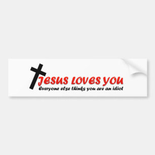Funny Jesus Bumper Sticker