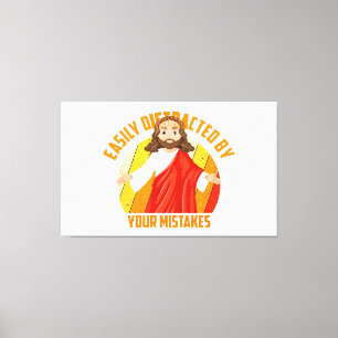 Funny Jesus Canvas Print