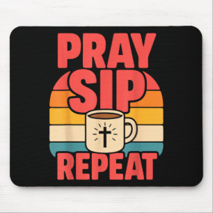 Funny Jesus Coffee Christian Faith Mouse Mat