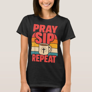 Funny Jesus Coffee Christian Faith T-Shirt